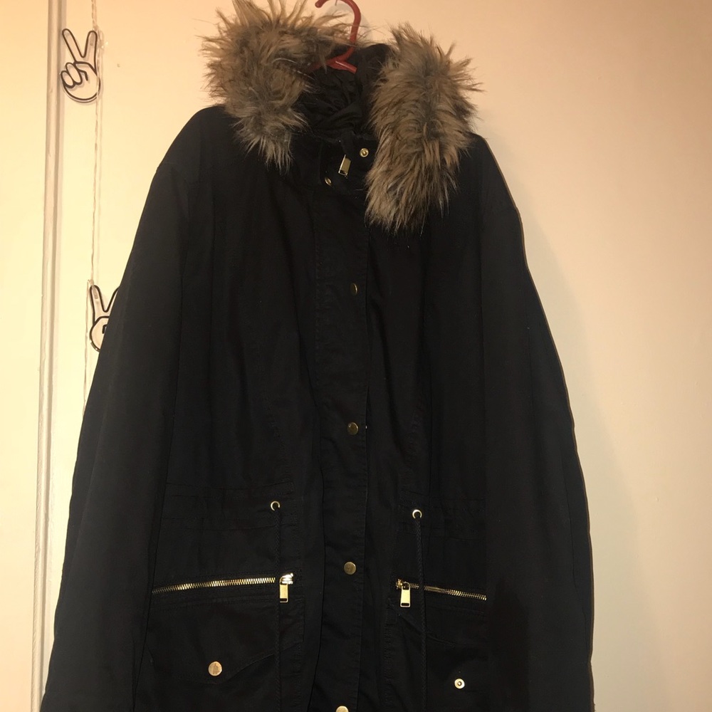 Plus size unused h&m parka coat size 24